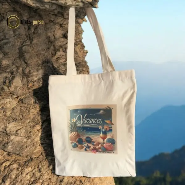 Tote Bag Beige 40x30 cm Personnalisable – Image 3