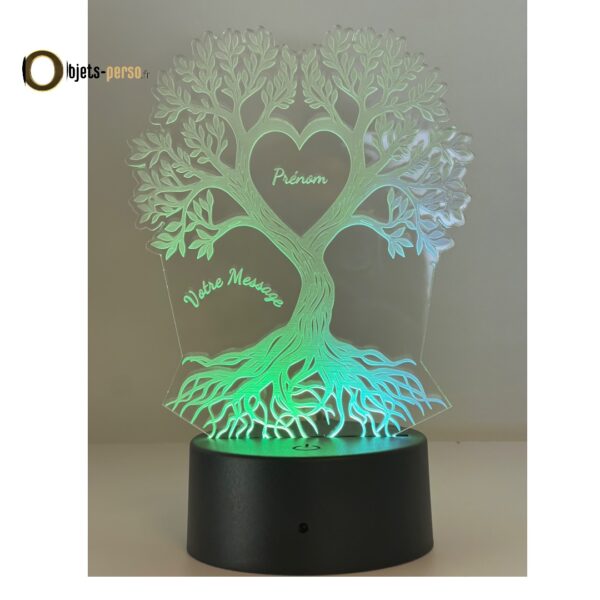 Veilleuse 3D LED Arbre de Vie Multicolore Personnalisable avec Télécommande - 16 Couleurs – Image 3