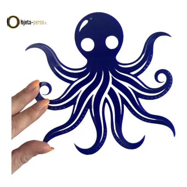 Décoration Murale Provençale Poulpe en Acrylique - Personnalisable