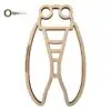 Décoration Murale Provençale Cigale en Bois - 90x150 mm - Personnalisable