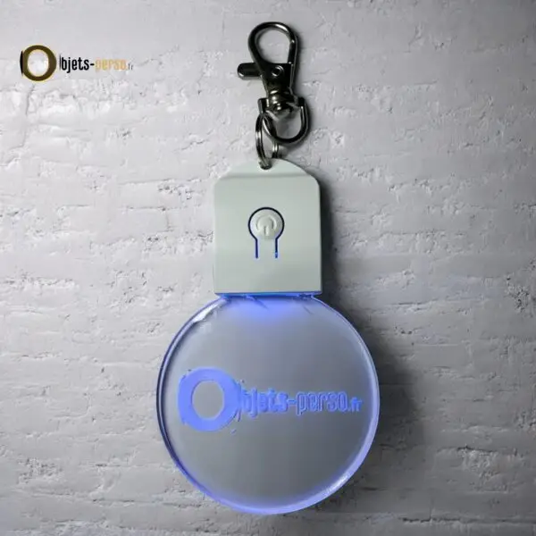 Porte-clés LED 3D en Plexiglas – Personnalisé, Lumineux et Multicolore – Image 9