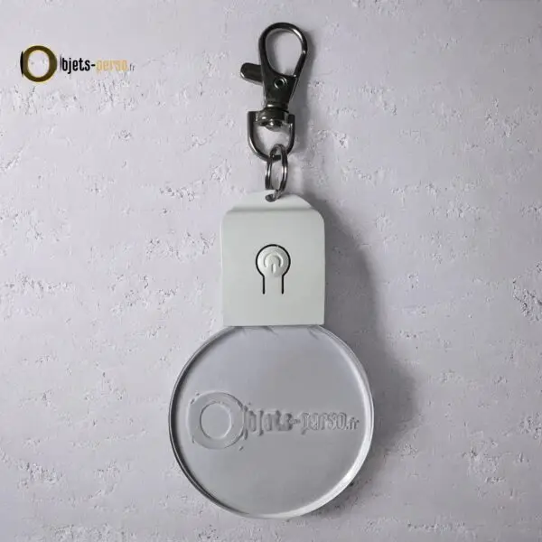 Porte-clés LED 3D en Plexiglas – Personnalisé, Lumineux et Multicolore – Image 8