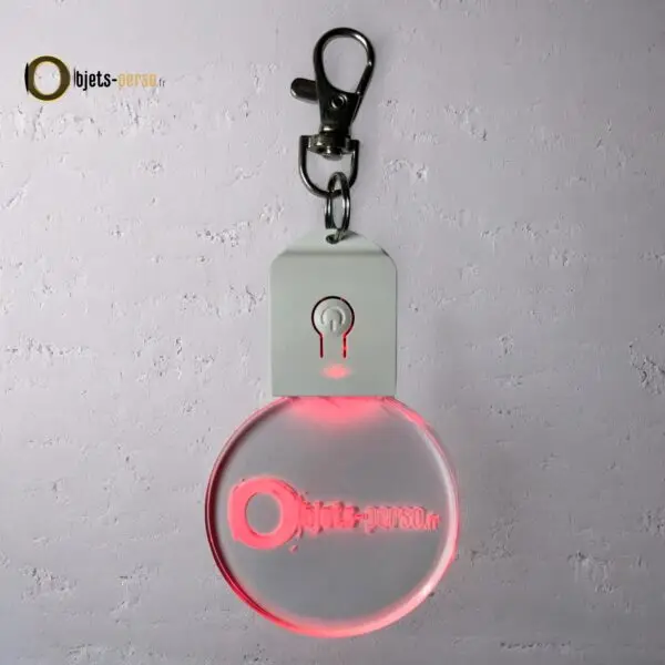 Porte-clés LED 3D en Plexiglas – Personnalisé, Lumineux et Multicolore – Image 7