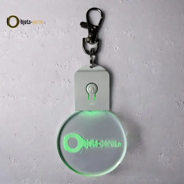 Porte-clés LED 3D en Plexiglas – Personnalisé, Lumineux et Multicolore – Image 5