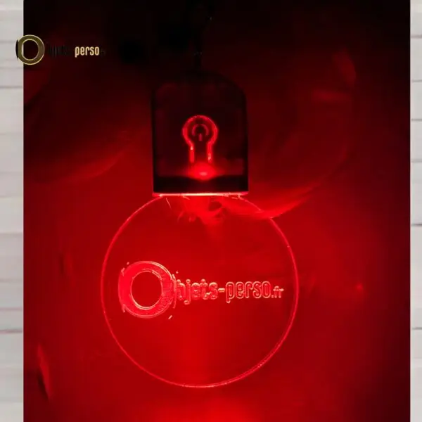 Porte-clés LED 3D en Plexiglas – Personnalisé, Lumineux et Multicolore – Image 6