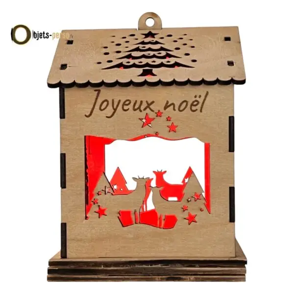 Chalet de Noël LED Bluetooth Personnalisable – Image 5
