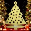 Marque-Place de Noël en Bois - Forme de Sapin - Personnalisable