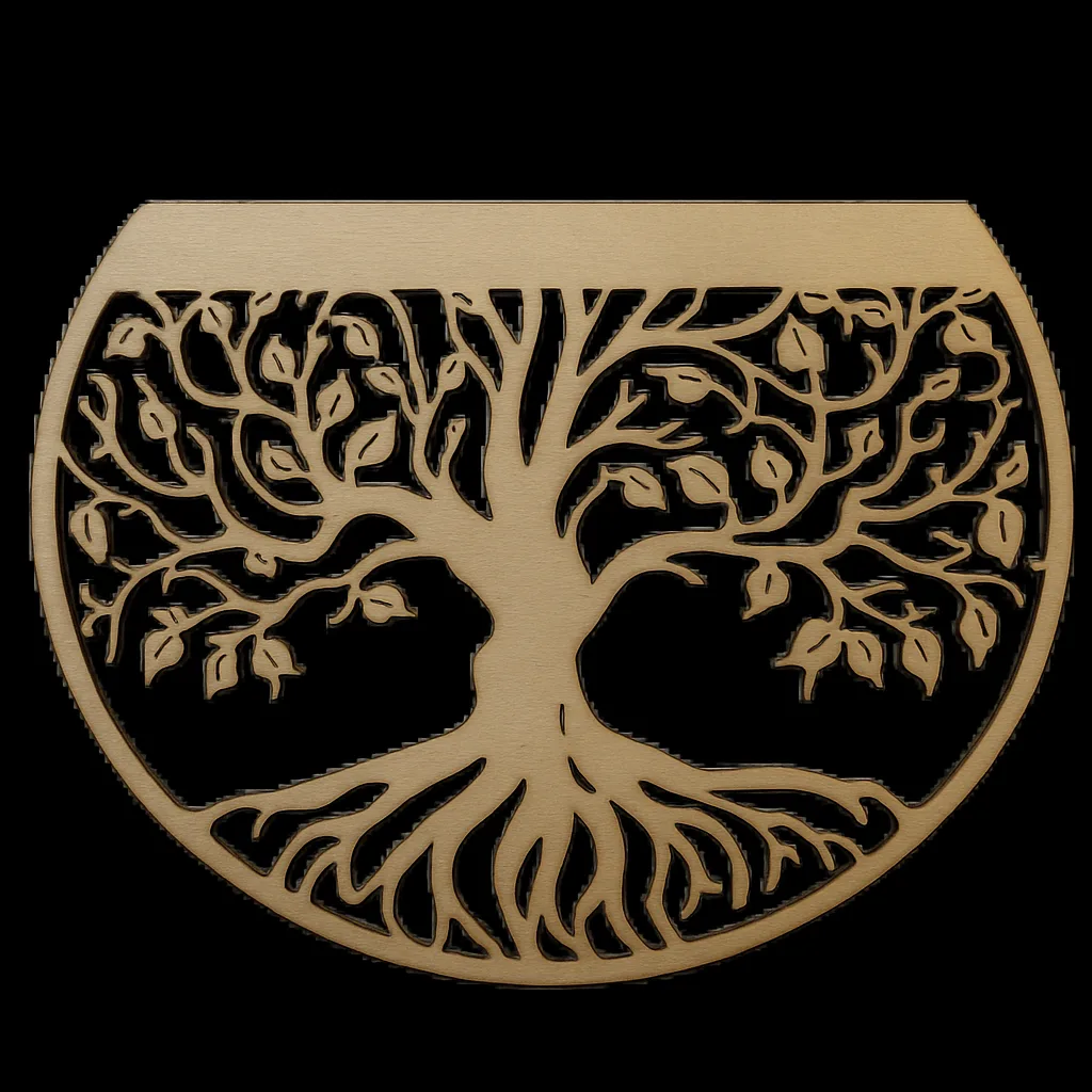 Arbre de Vie Mural en Bois Découpé et Gravé au Laser
